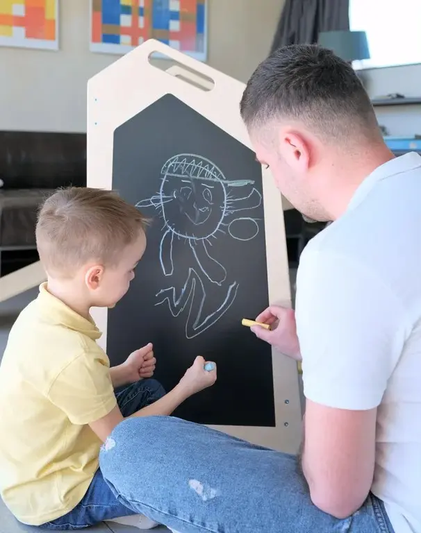 BusyKids Play XL Leertoren, Tafel en Stoel – Vanille - Afbeelding 9