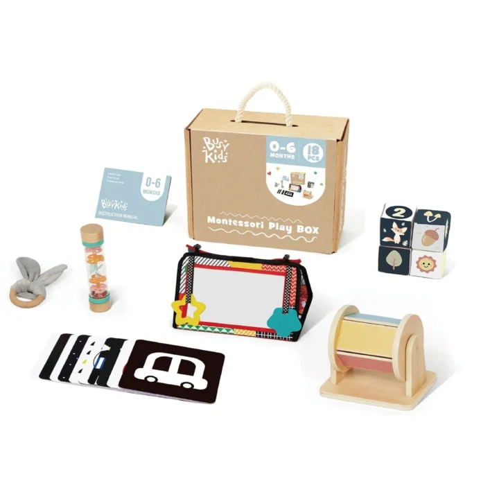 BusyKids Montessori Speelbox – 0 tot 6 maanden