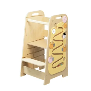 BusyKids Play XL 5-in-1 Leertoren – Geel